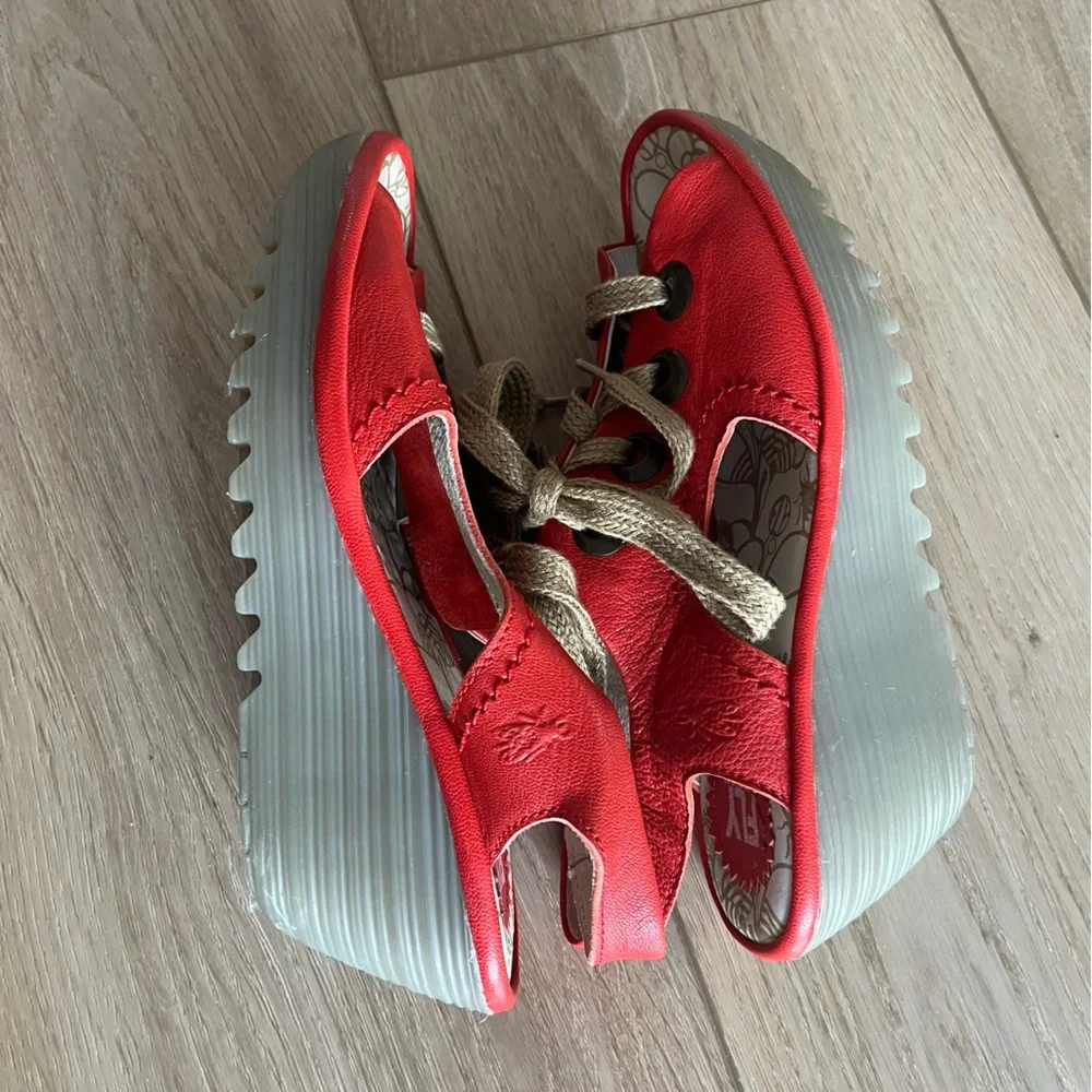 Fly London Ylva Lace Up Sandals